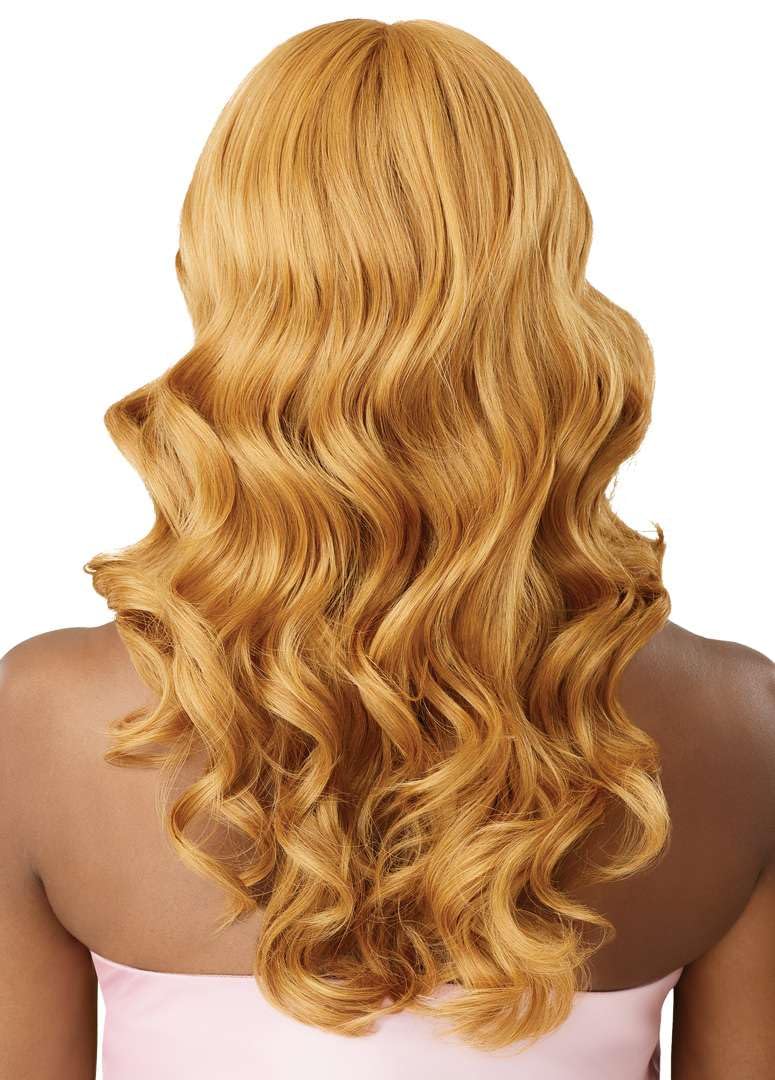 Outre Airtied 100% Fully Hand-Tied Wig - Human Hair Blend - Natural Body Wave 22" (DARK BROWN 2) - Image 7