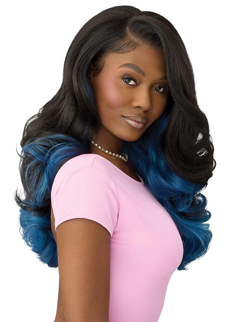 Outre Lace Front Wig - Perfect Hair Line 13X6 - True Frontal - Peak 710 (1B/UL JADE BLUE) - Image 5